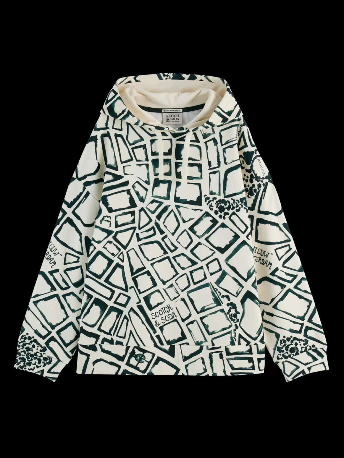 Women Scotch & Soda All over printed hoodie