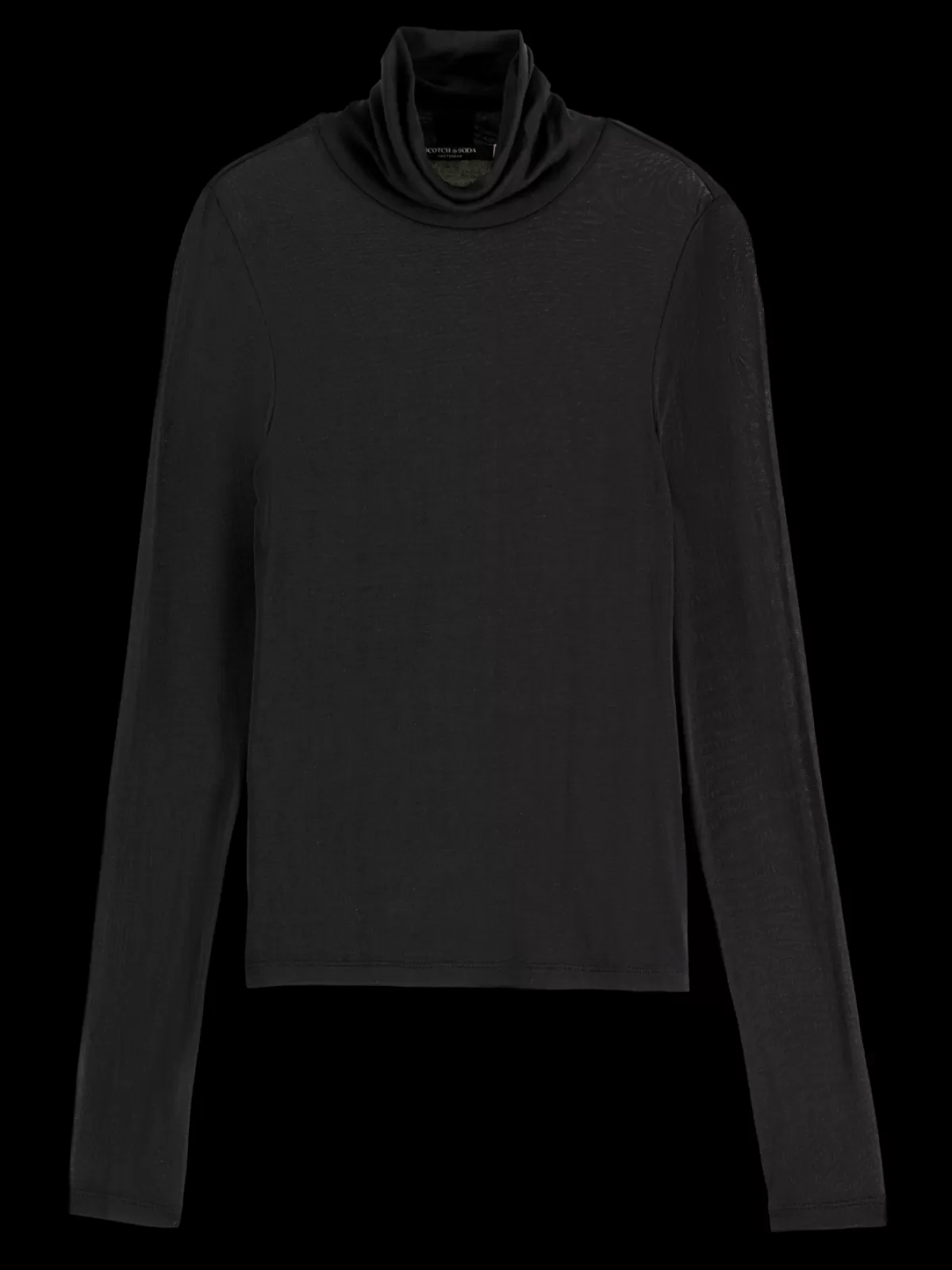 Women Scotch & Soda Essential ROLL UP NECK LONG SLEEVE T-SHIRT