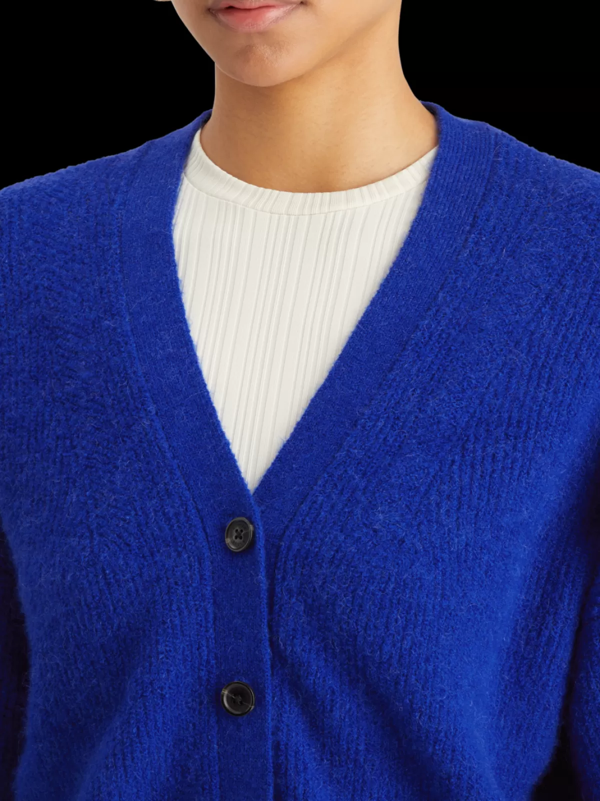 Women Scotch & Soda FUZZY RELAXED CARDIGAN