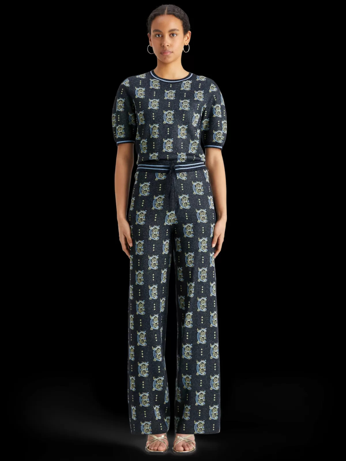 Women Scotch & Soda Jacquard knitted trousers