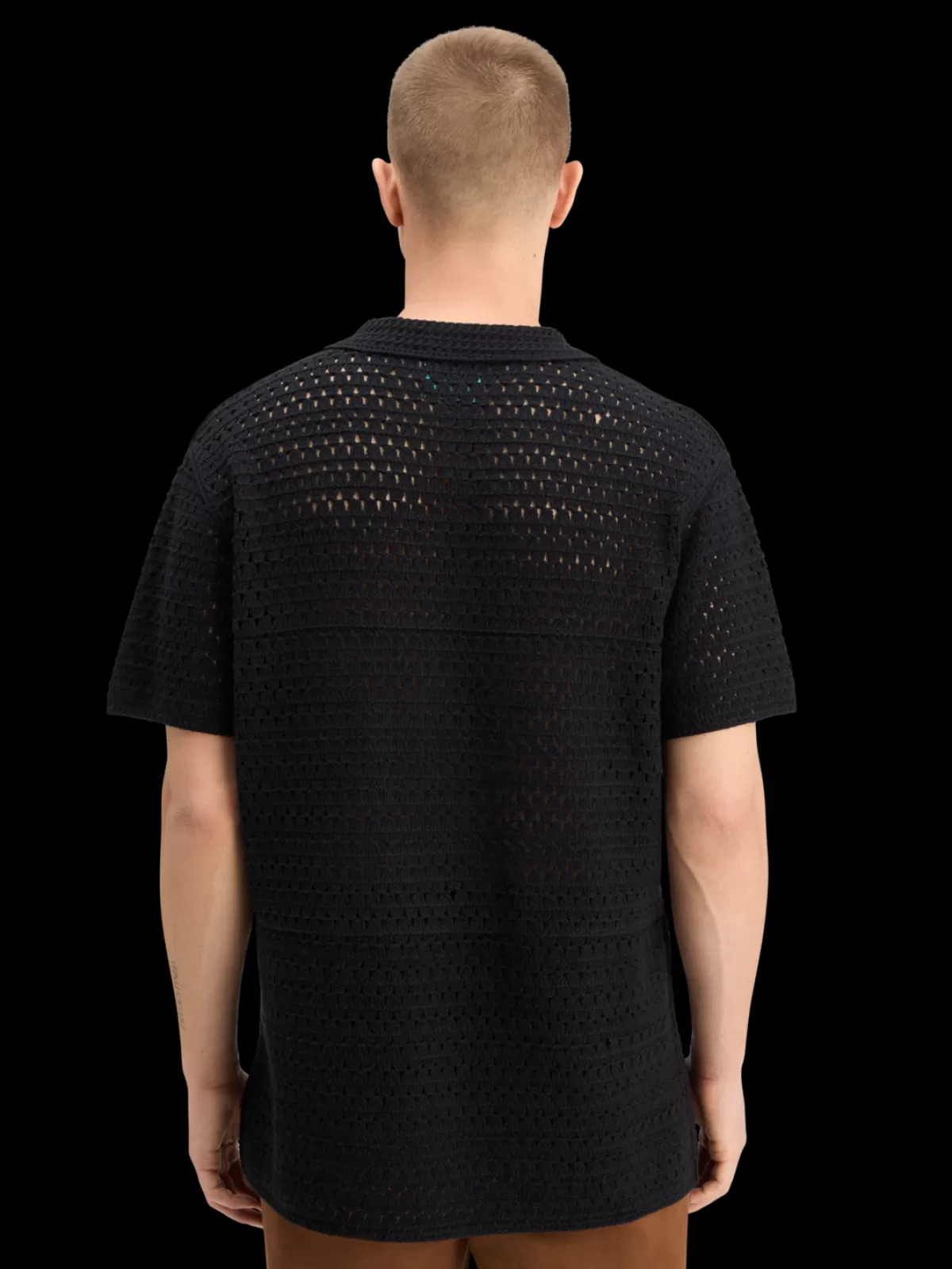 Scotch & Soda JOE JONAS X SCOTCH SODA CROCHET POLO SHORT SLEEVE
