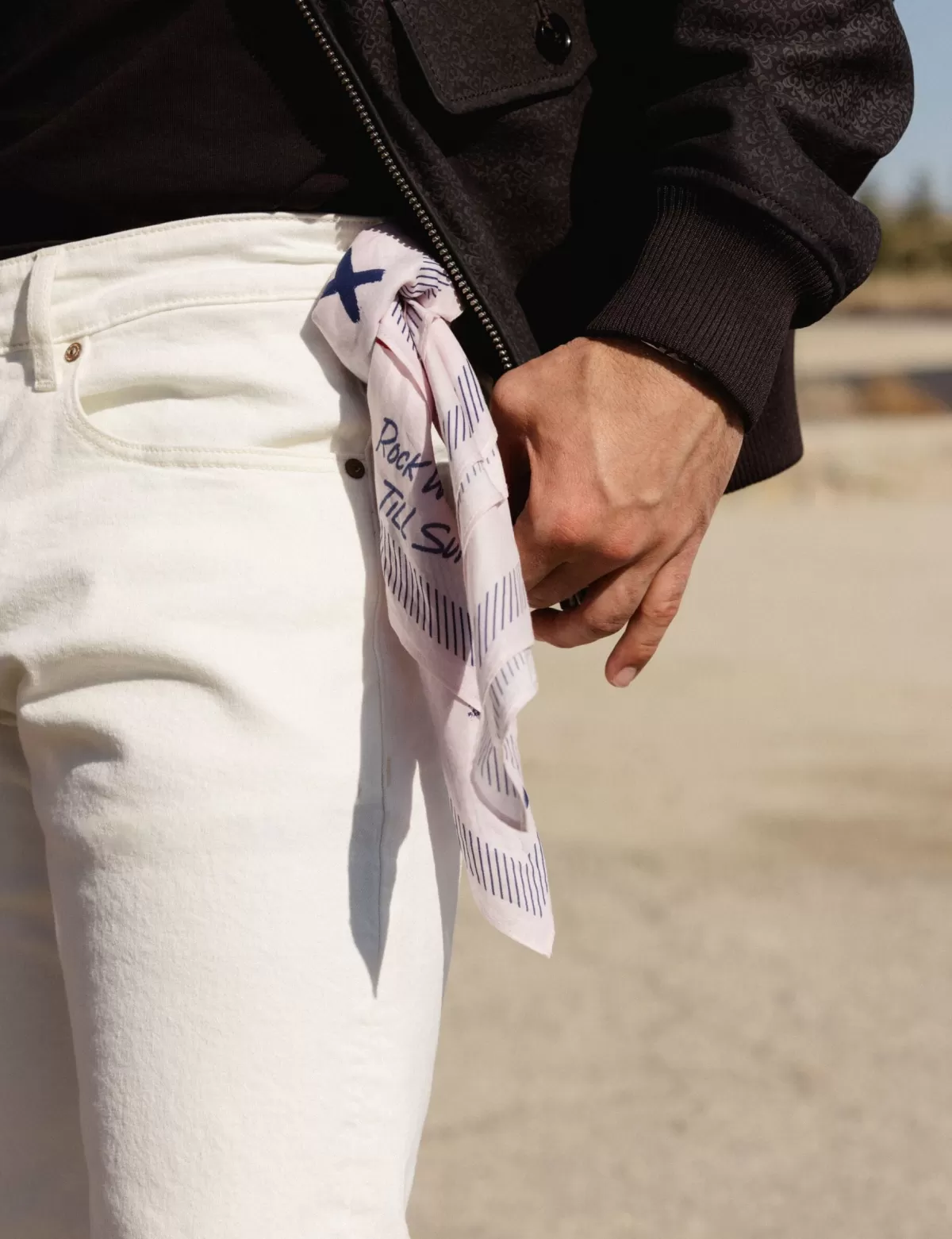 Scotch & Soda JOE JONAS X SCOTCH SODA THE ZEE - VINTAGE WHITE