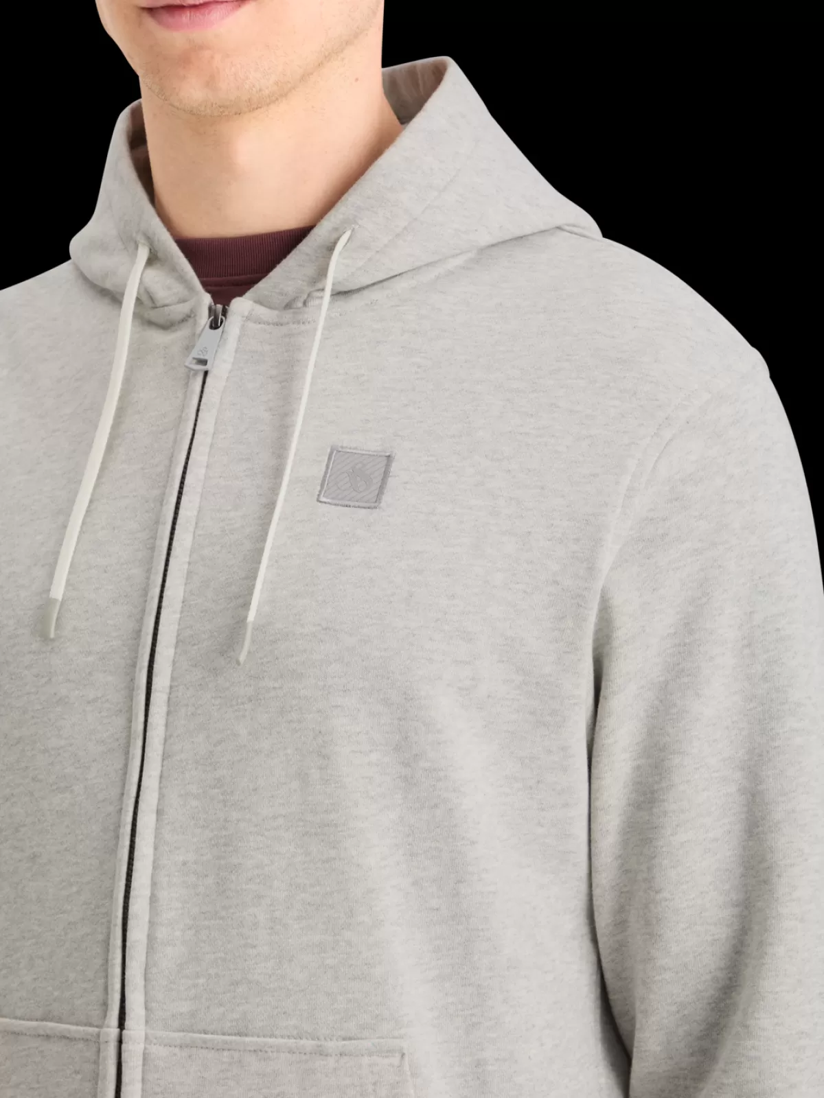 Scotch & Soda LOGO BADGE ZIP-THROUGH HOODIE