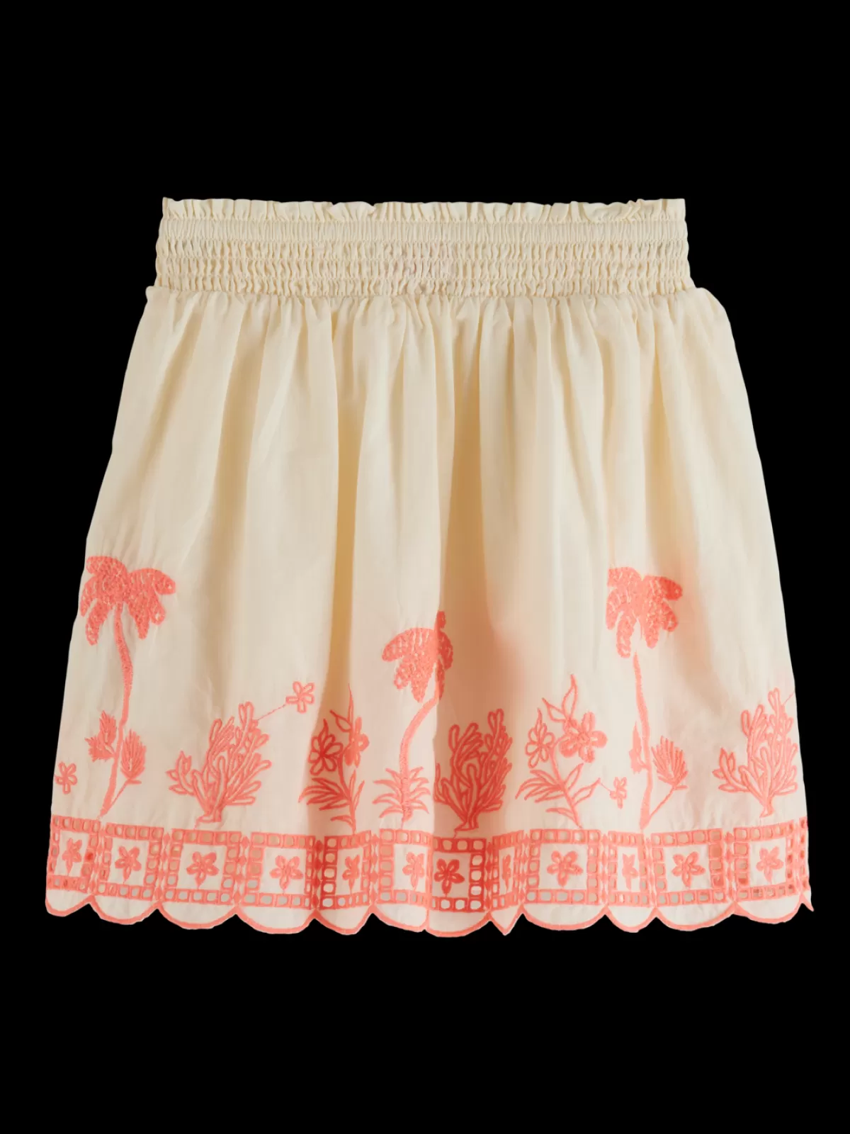 Kids Scotch & Soda Neon embroidered skirt