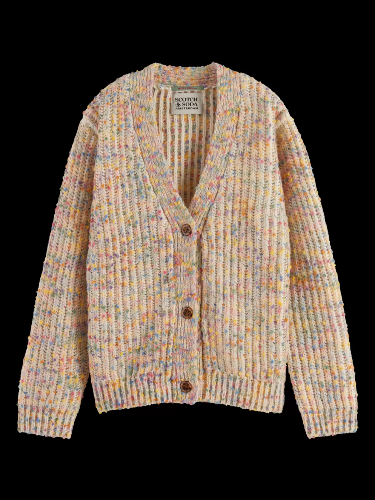 Kids Scotch & Soda RAINBOW YARN CARDIGAN