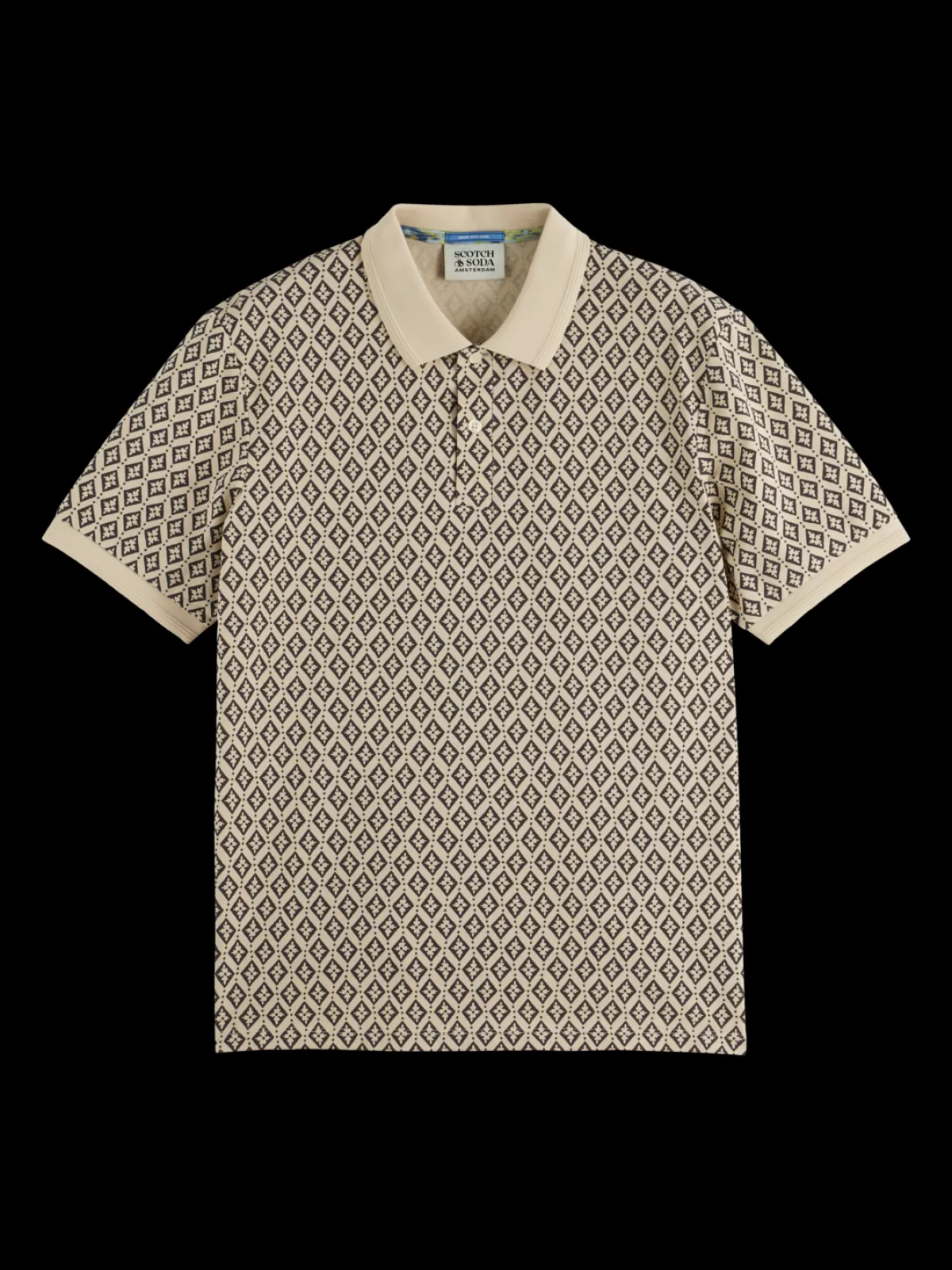 Scotch & Soda Regular fit mini all over print polo