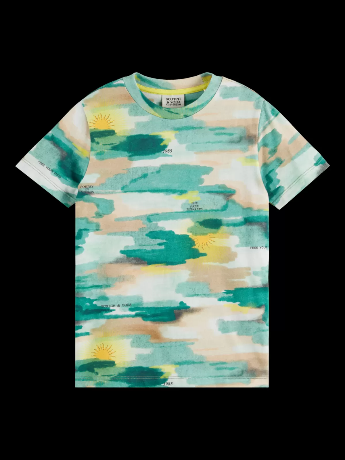 Kids/BOY Scotch & Soda REGULAR-FIT ALLOVER PRINTED T-SHIRT