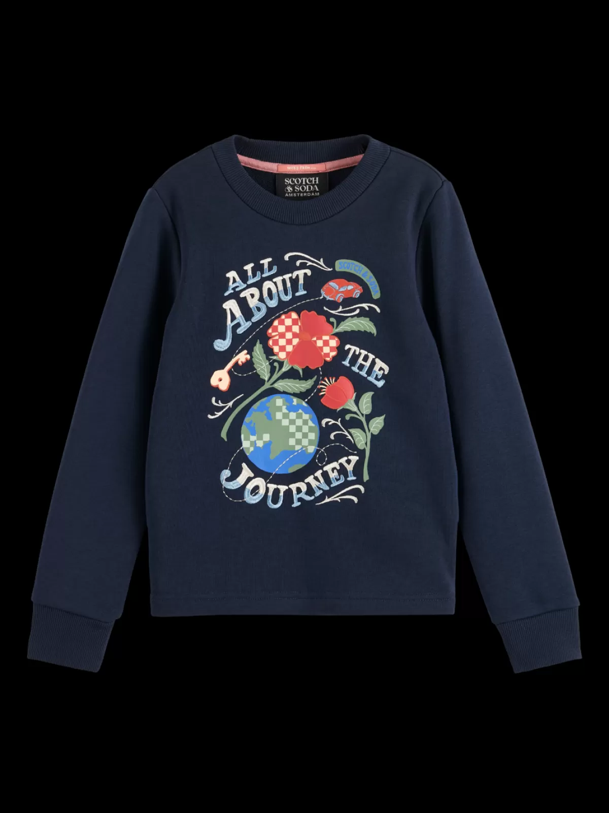 Kids Scotch & Soda REGULAR-FIT ARTWORK CREWNECK