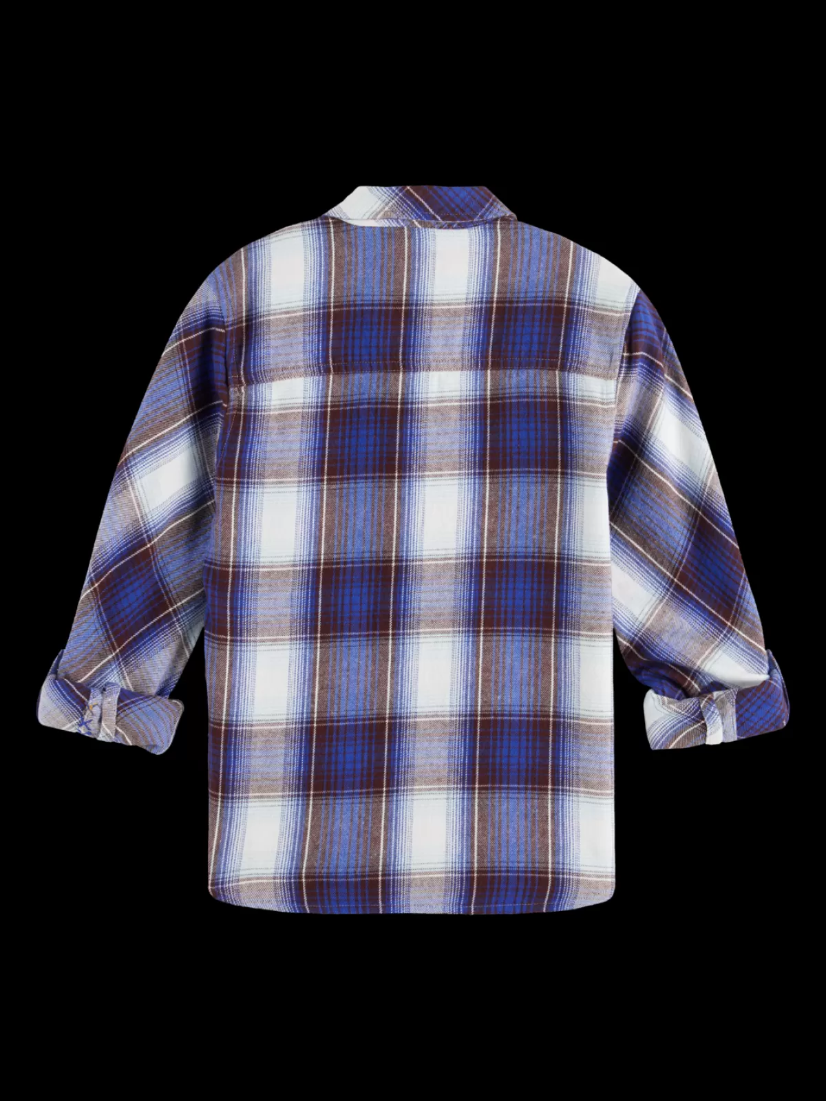 Kids/BOY Scotch & Soda REGULAR-FIT YARN-DYED CHECKED FLANNEL SHIRT