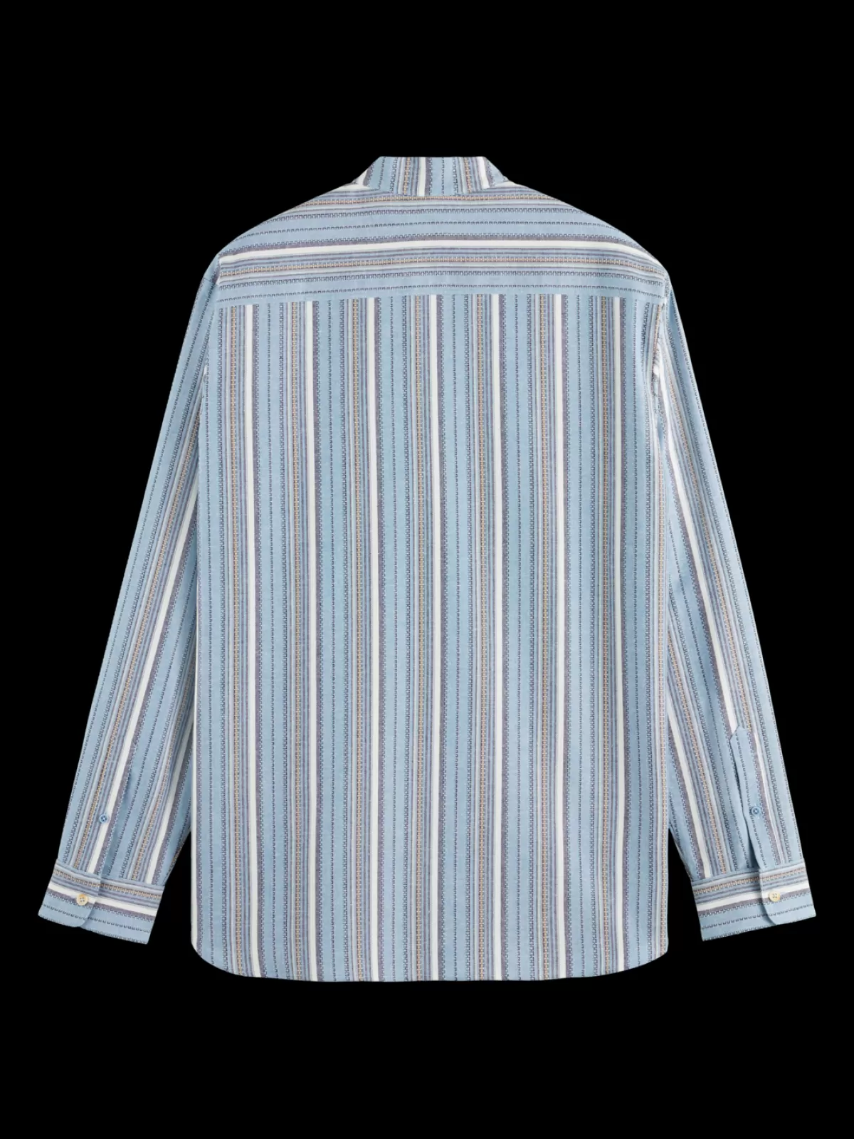 Scotch & Soda Relaxed fit structured multicolor stripe shirt