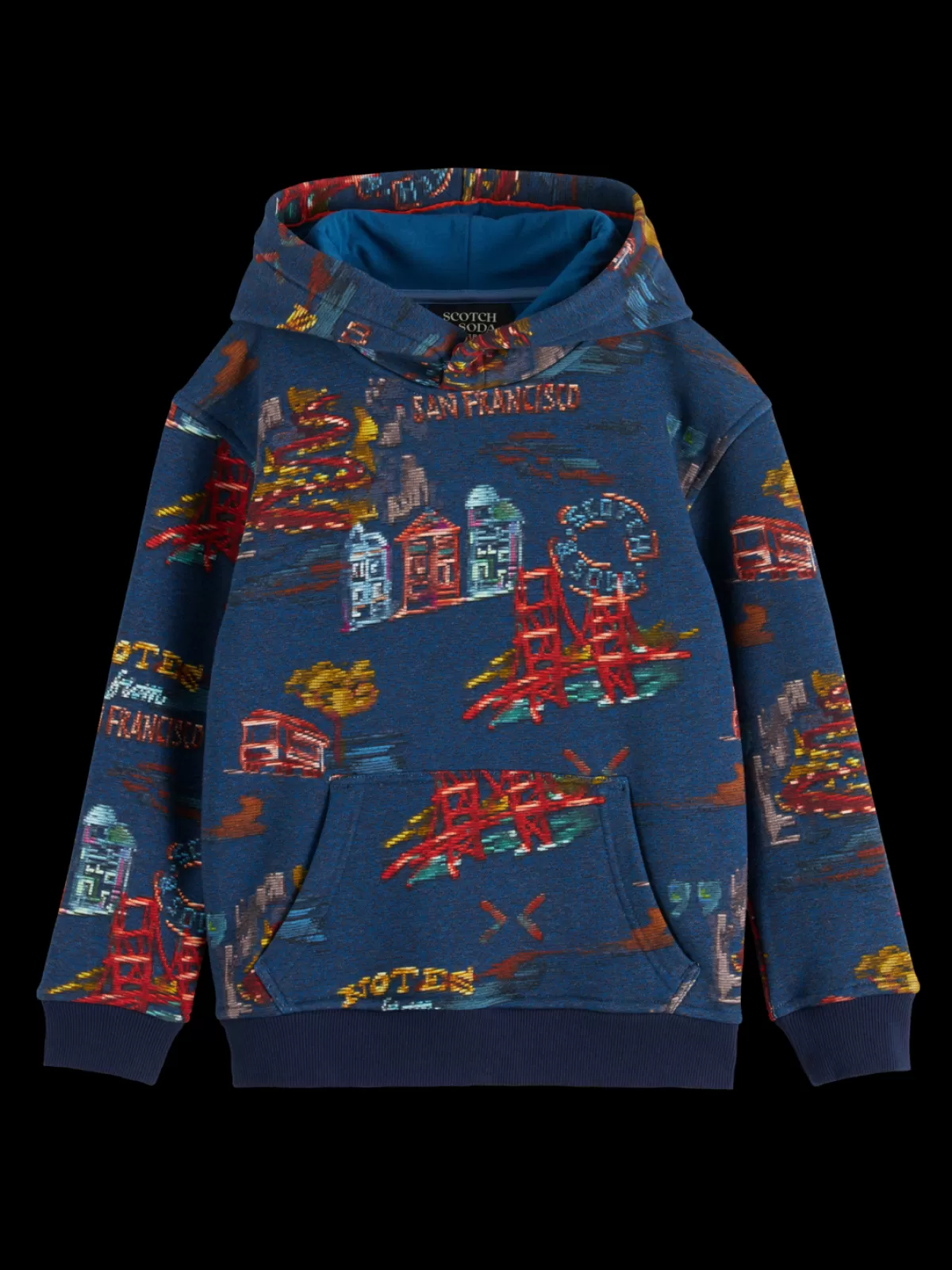 Kids/BOY Scotch & Soda RELAXED-FIT ALLOVER PRINTED HOODIE