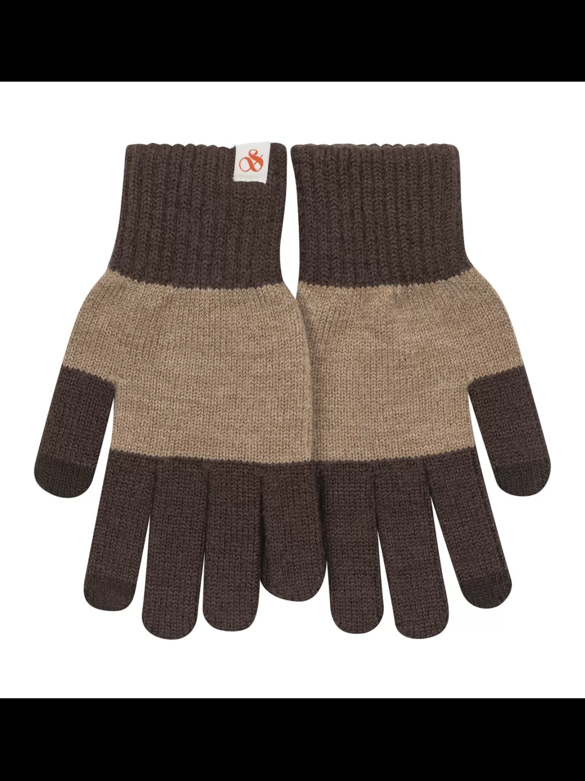 Women Scotch & Soda S&S COLOR BLOCK KNIT GLOVE