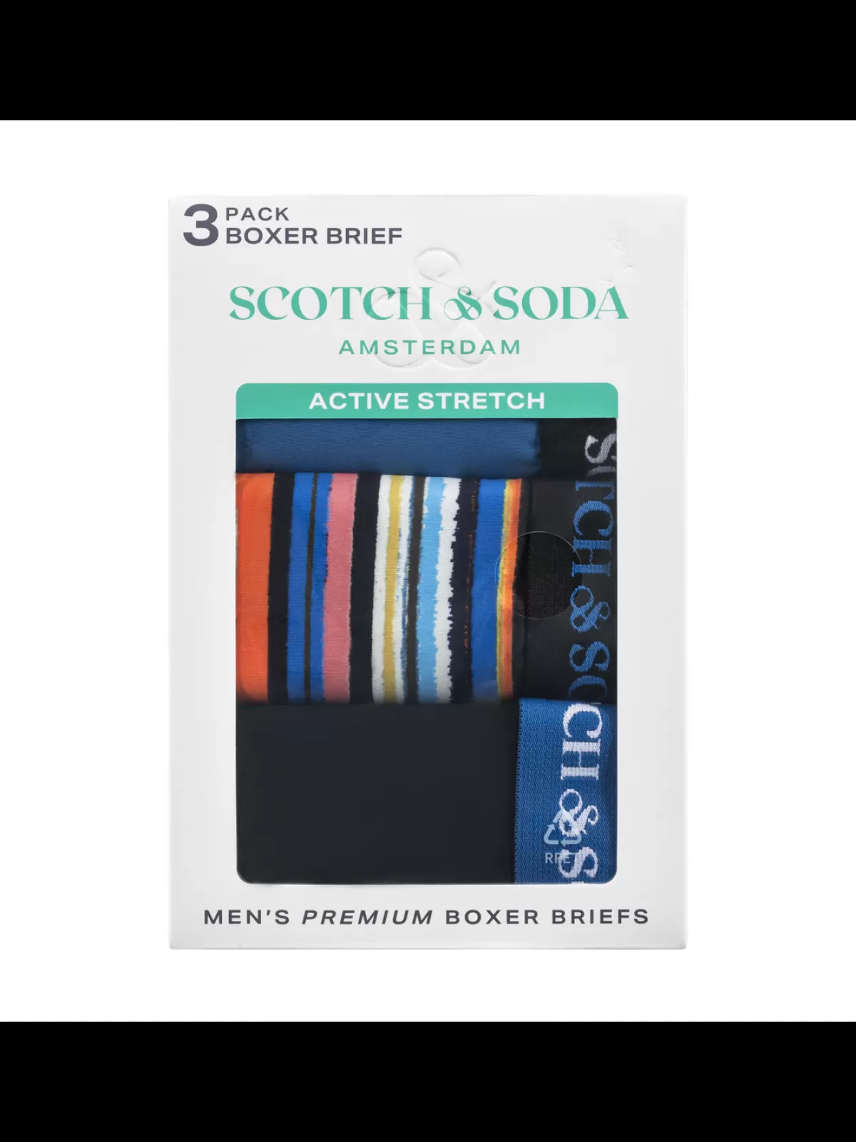 Scotch & Soda SCOTCH & SODA MEN'S UNDERWEAR SS24 - 3PK BOXER BRIEF (PRINT)