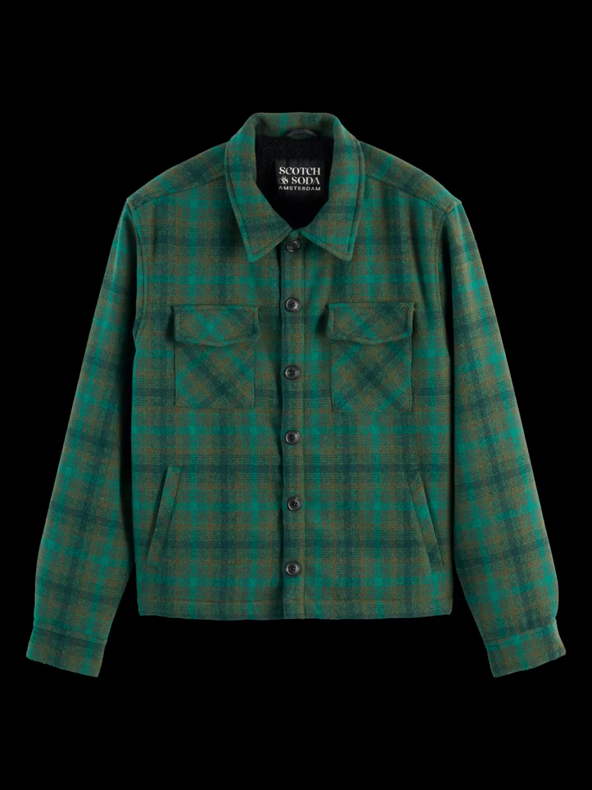 Scotch & Soda TEDDY LINED CHECKED OVERSHIRT