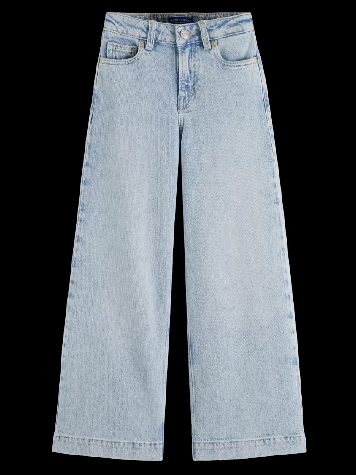 Kids Scotch & Soda The wave high-rise wide jeans - high tide