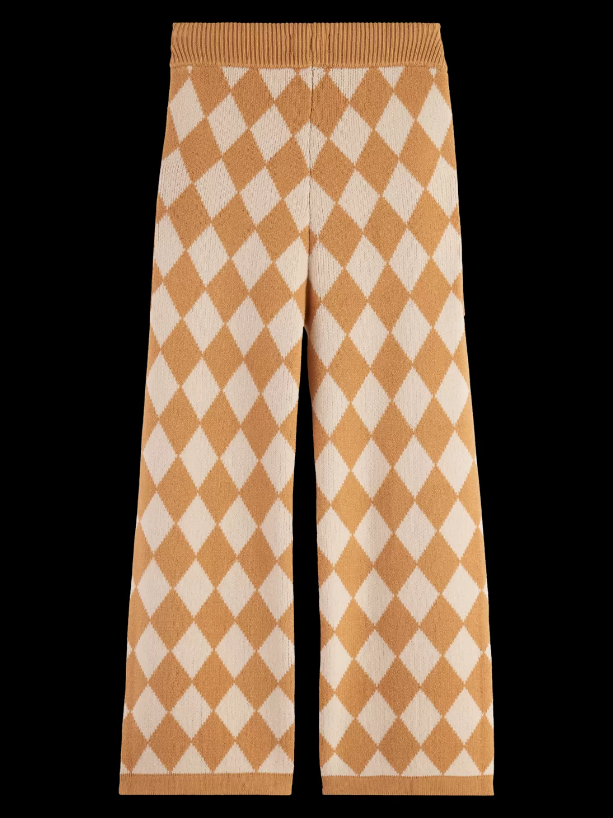 Kids Scotch & Soda TONAL CHECKERBOARD KNITTED STRAIGHT LEG PANT