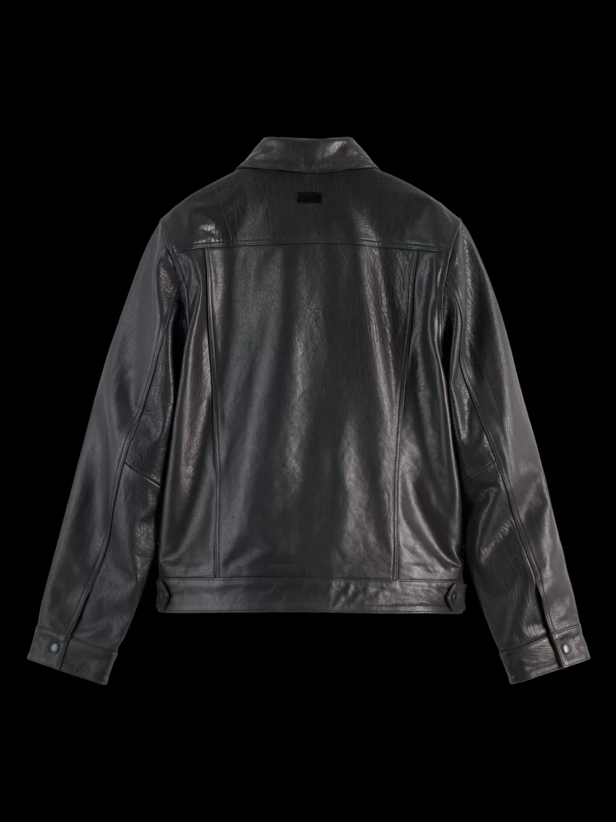 Scotch & Soda TRUCKER LEATHER JACKET