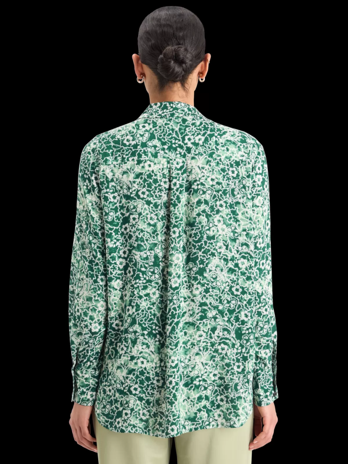 Women Scotch & Soda VISCOSE PRINTED RELAXED FIT SHIRT